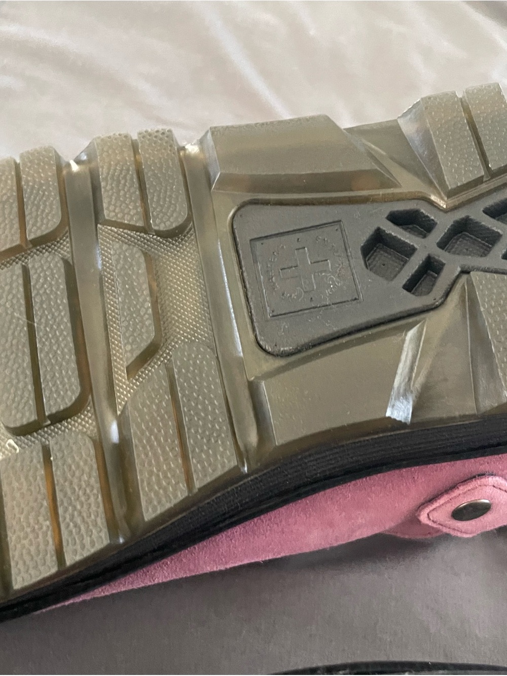 Dr. Martens Zebzag Pink Suede Mules - Picture 9 of 13